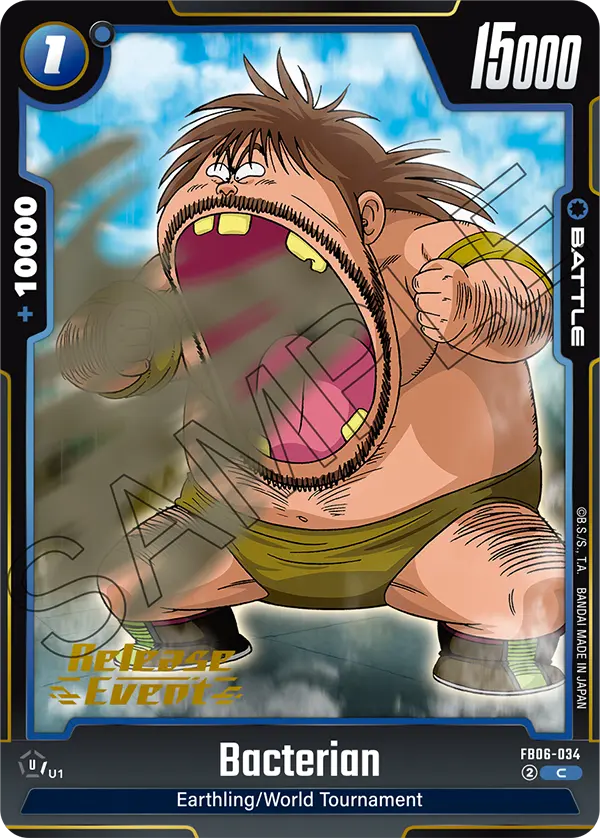 Bacterian FB06-034 Dragon Ball Fusion World card, Release Event