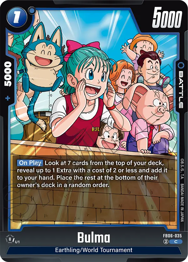 Bulma FB06-035 card