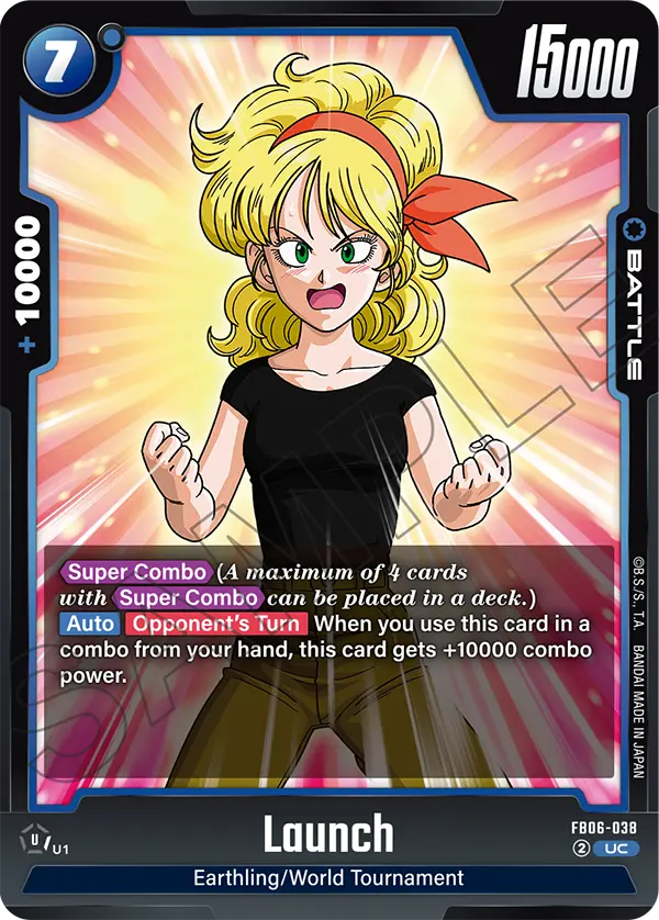Launch FB06-038 Dragon Ball Fusion World card