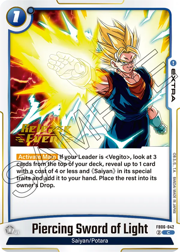 Piercing Sword of Light FB06-042-p1 card