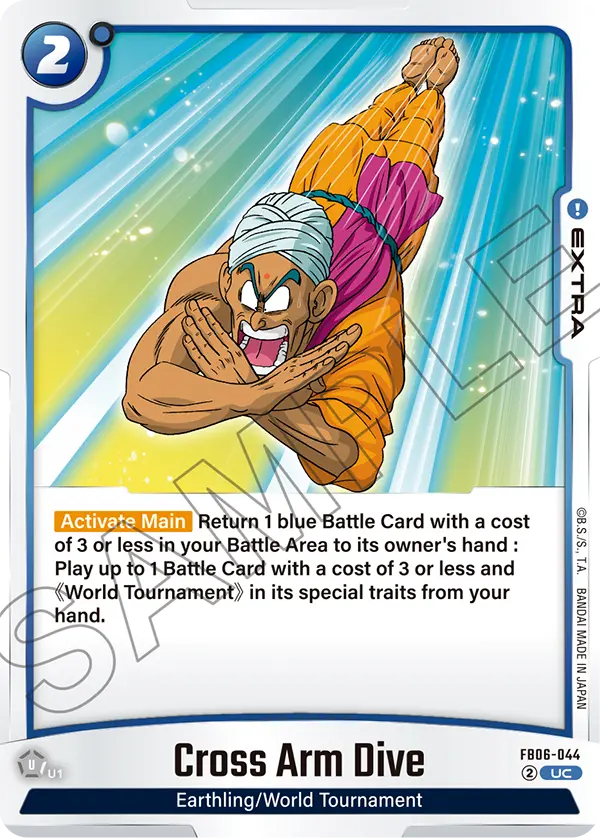 Cross Arm Dive FB06-044 card