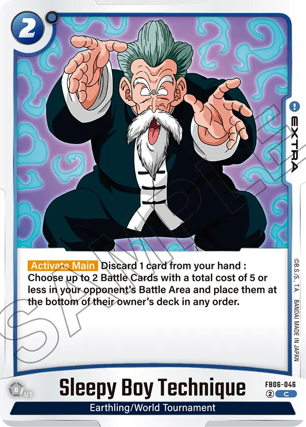 Sleepy Boy Technique FB06-046 card