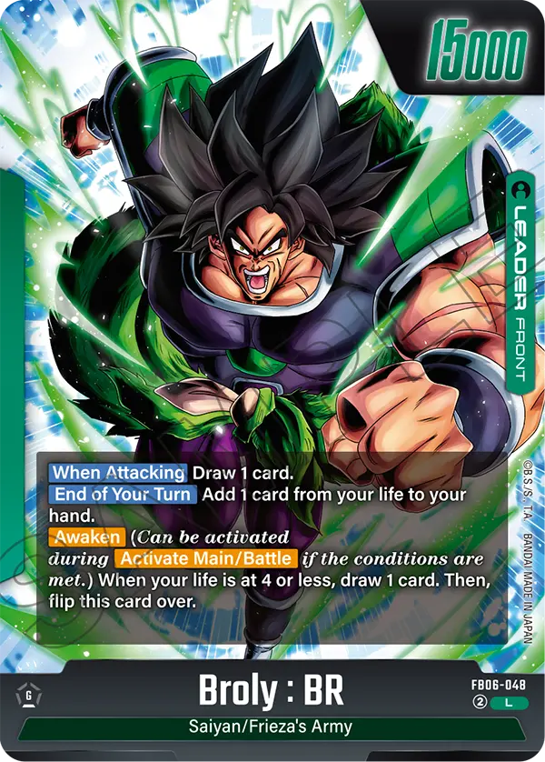 Broly : BR FB06-048 Dragon Ball Fusion World card