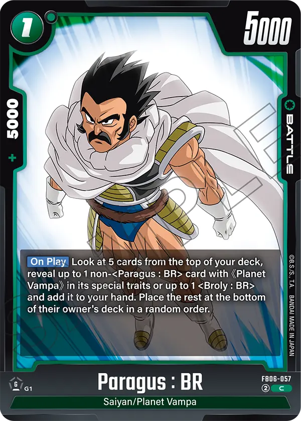 Paragus : BR FB06-057 card