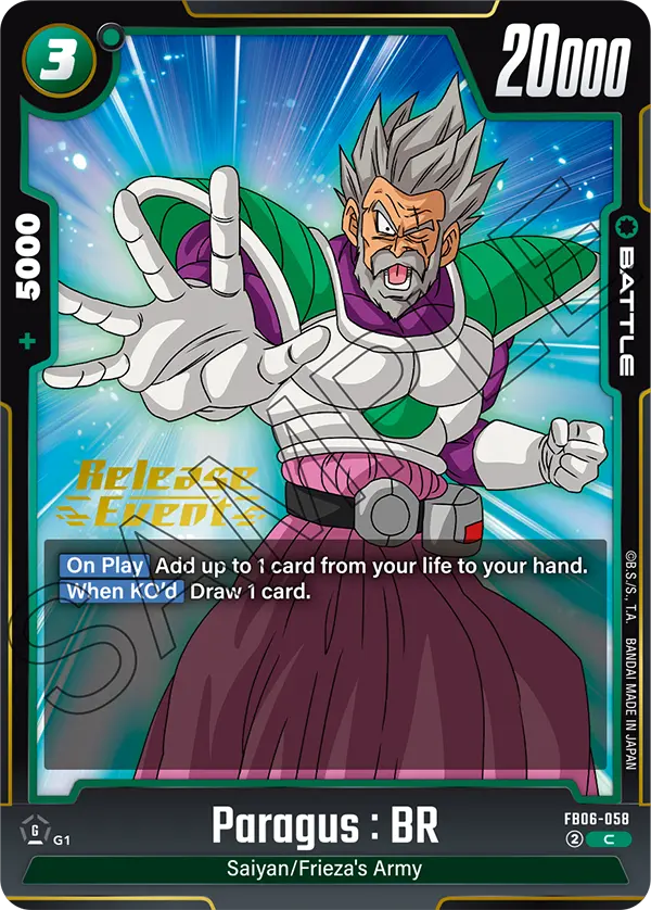 Paragus : BR FB06-058-p1 card