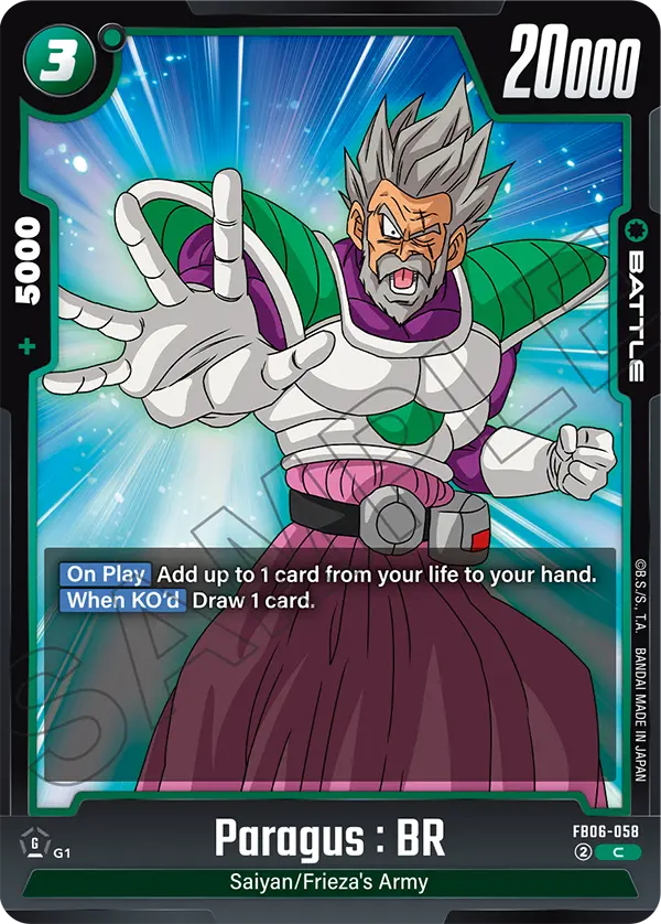 Paragus : BR FB06-058 card