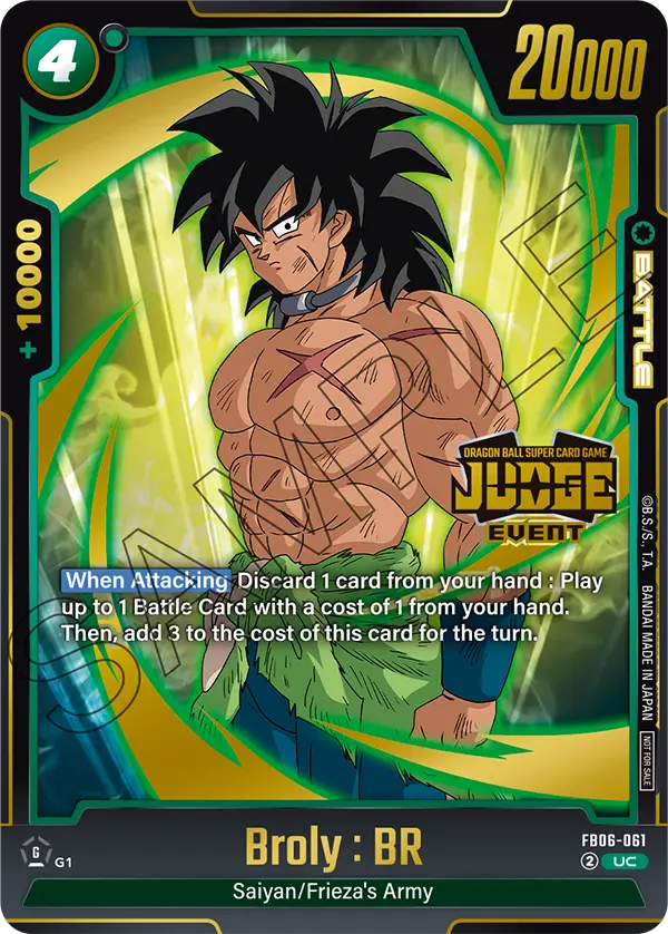Broly : BR FB06-061-p1 card