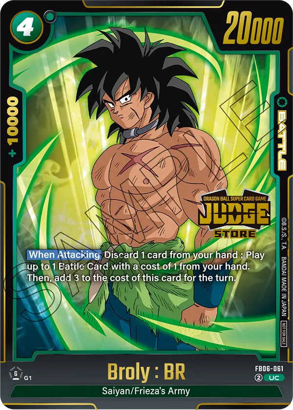 Broly : BR FB06-061-p2 card
