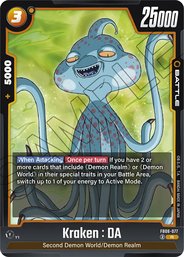Kraken : DA FB06-077 card