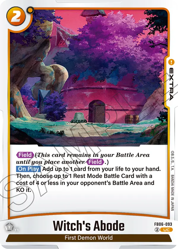 Witch's Abode FB06-093 Dragon Ball Fusion World card
