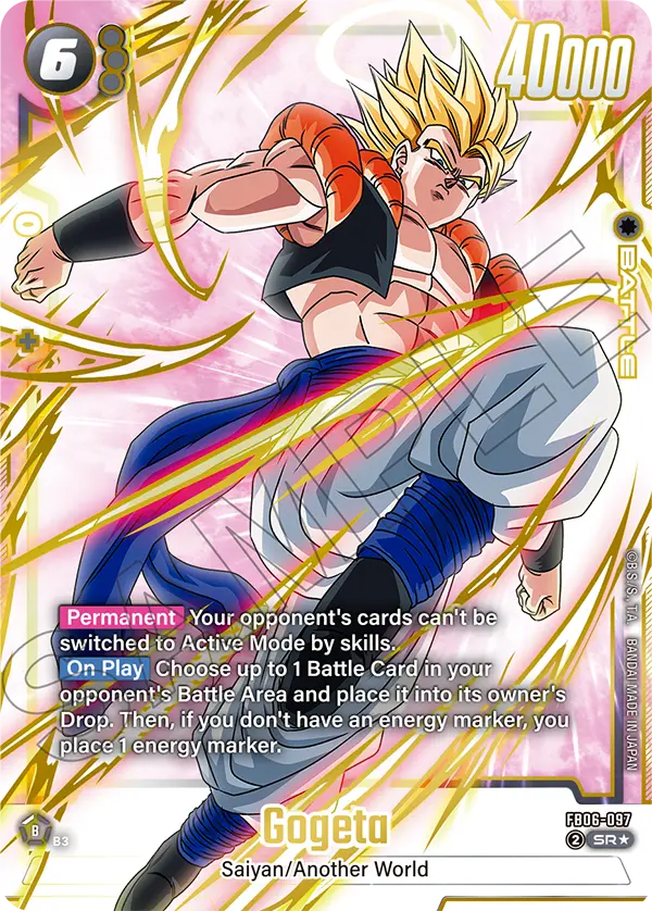 Gogeta FB06-097 Dragon Ball Fusion World card, Variant 3
