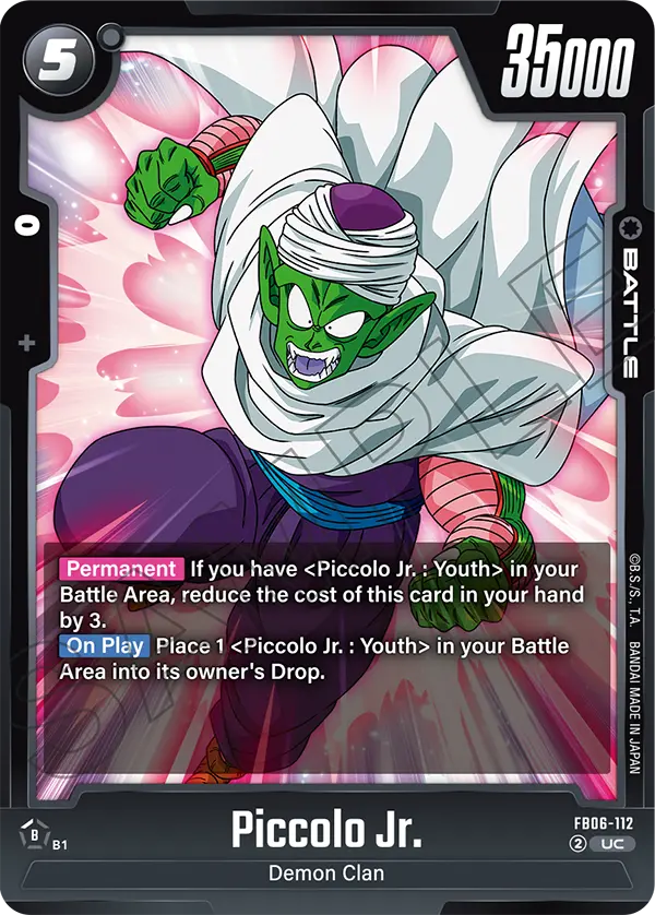 Piccolo Jr. FB06-112 card