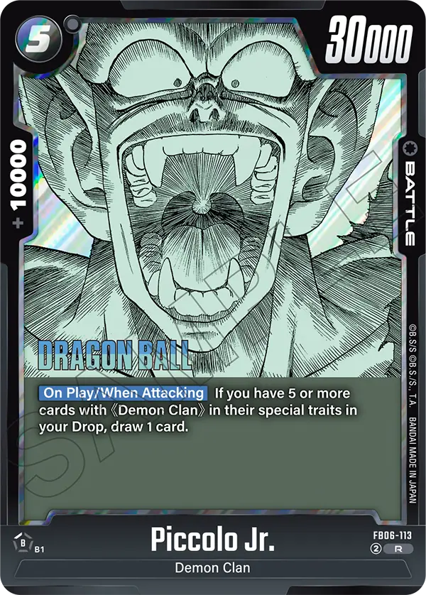 Piccolo Jr. FB06-113-p1 card
