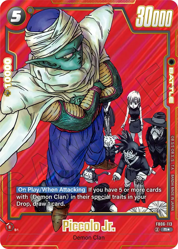 Piccolo Jr. FB06-113-p2 card