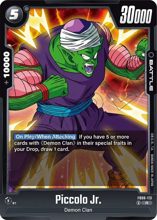 Piccolo Jr. FB06-113 card