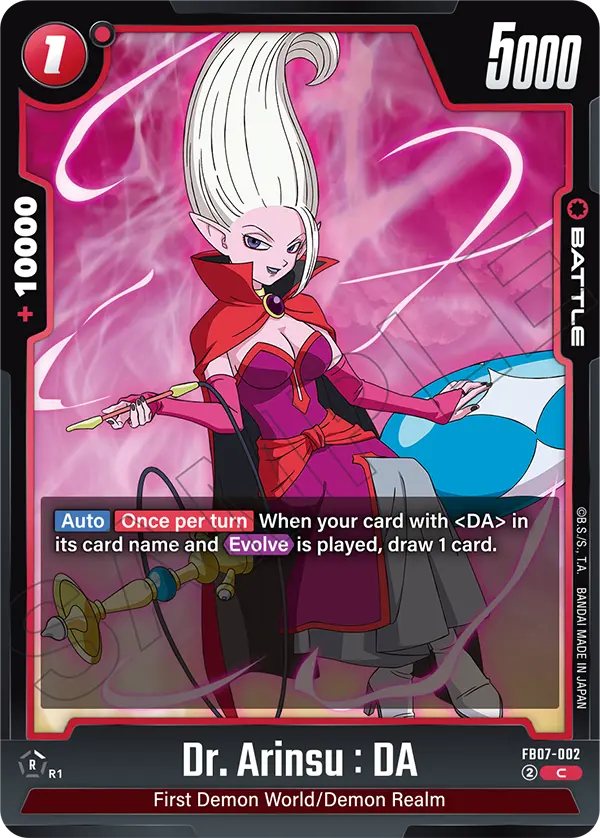 Dr. Arinsu : DA FB07-002 Dragon Ball Fusion World card