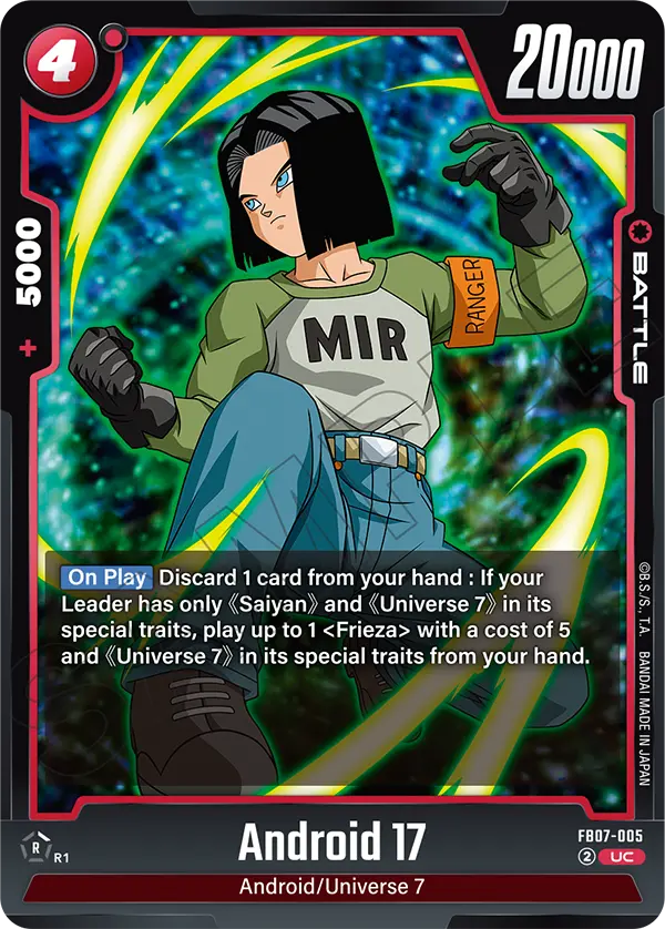 Android 17 FB07-005 card