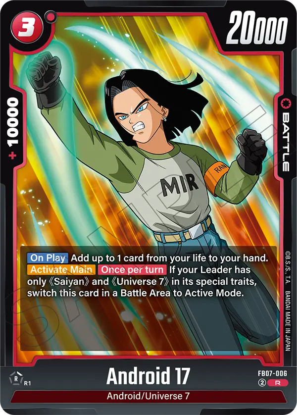 Android 17 FB07-006 card