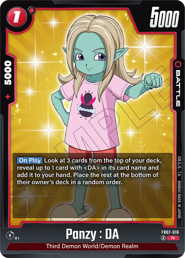 Panzy : DA FB07-016 card