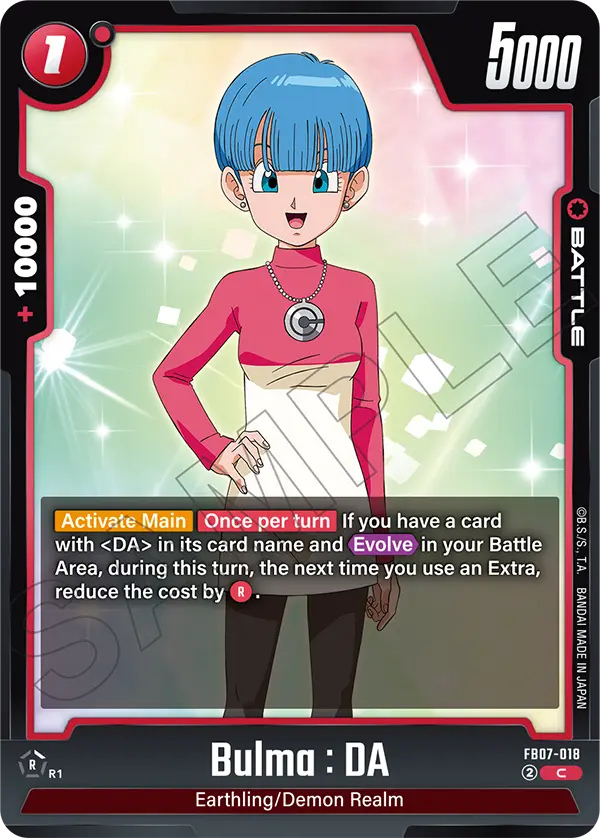 Bulma : DA FB07-018 card