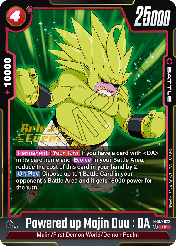 Powered up Majin Duu : DA FB07-022-p1 card