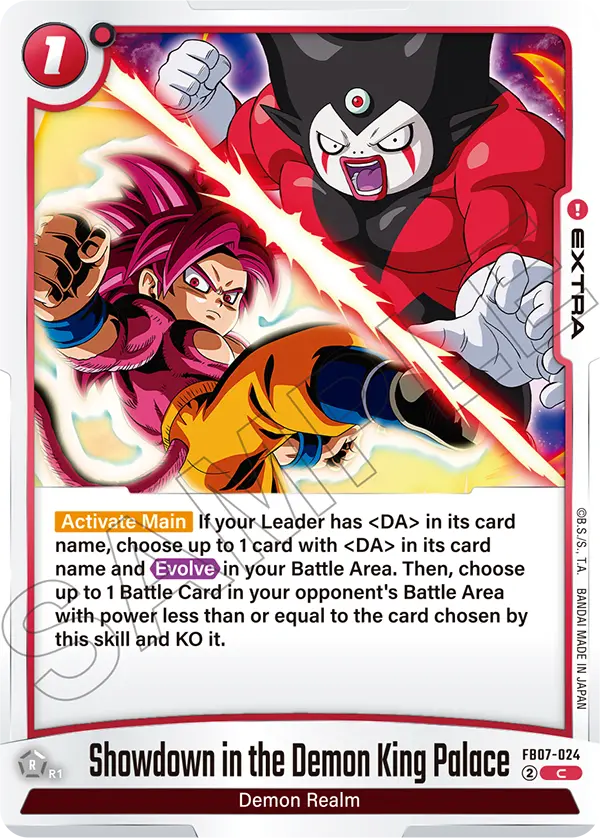 Showdown in the Demon King Palace FB07-024 card