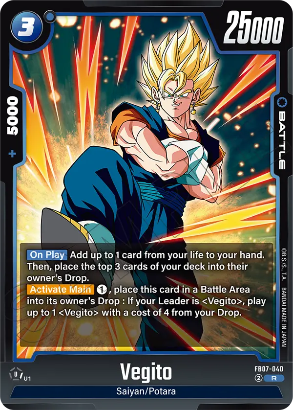 Vegito FB07-040 card