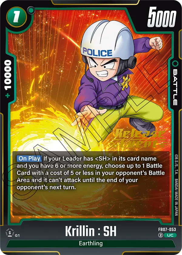 Krillin : SH FB07-053-p1 card