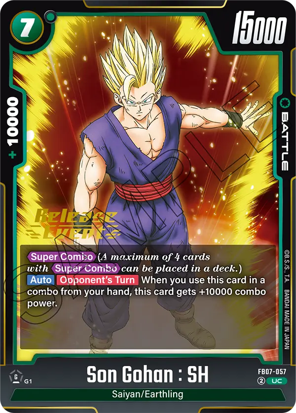 Son Gohan : SH FB07-057-p2 card