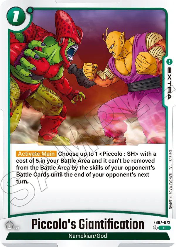 Piccolo's Giantification FB07-072 Dragon Ball Fusion World card