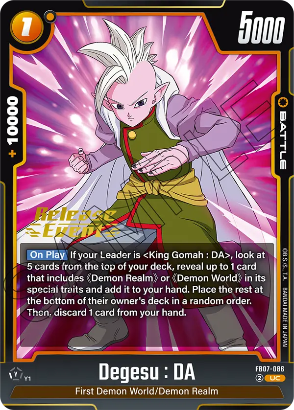 Degesu : DA FB07-086-p1 card