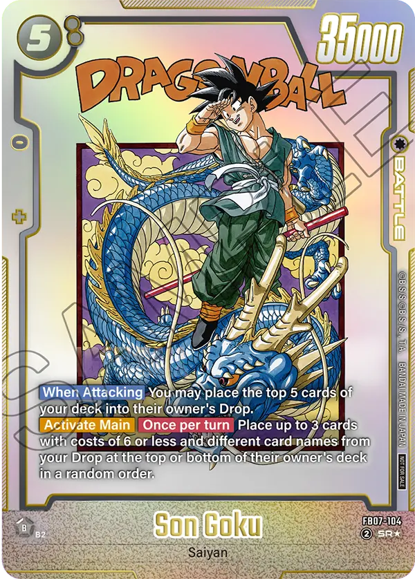 Son Goku FB07-104 Dragon Ball Fusion World card, Variant 2