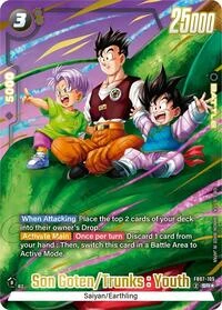 Son Goten/Trunks : Youth FB07-105 Dragon Ball Fusion World card, Alt Art