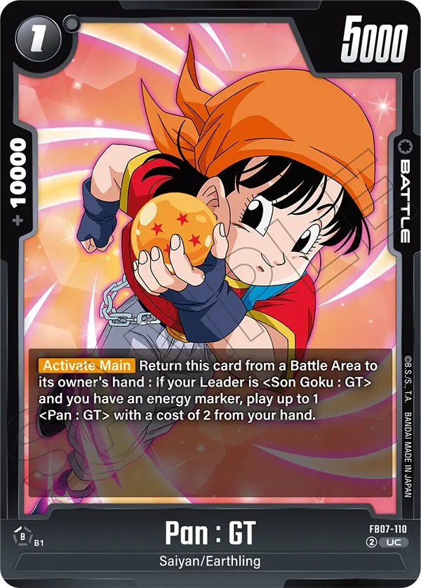 Pan : GT FB07-110 card
