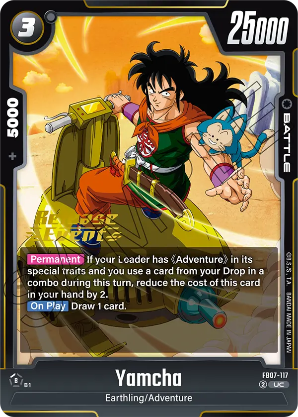 Yamcha FB07-117 Dragon Ball Fusion World card, Release Event