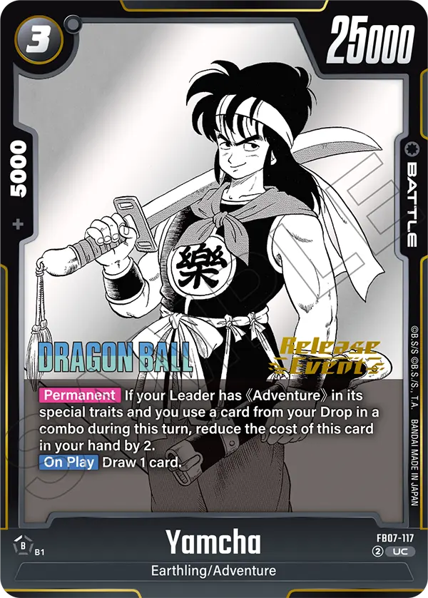 Yamcha FB07-117 Dragon Ball Fusion World card, Variant 3