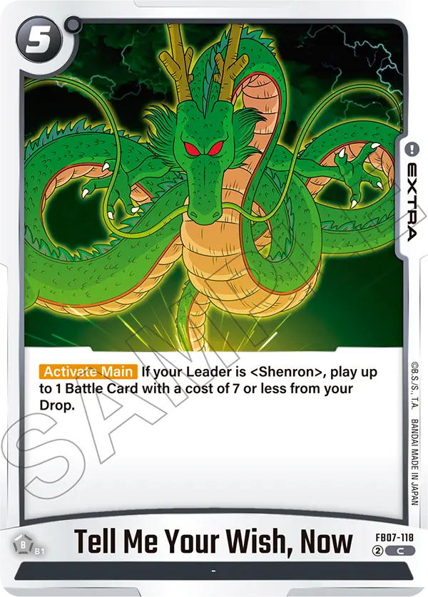Tell Me Your Wish, Now FB07-118 card
