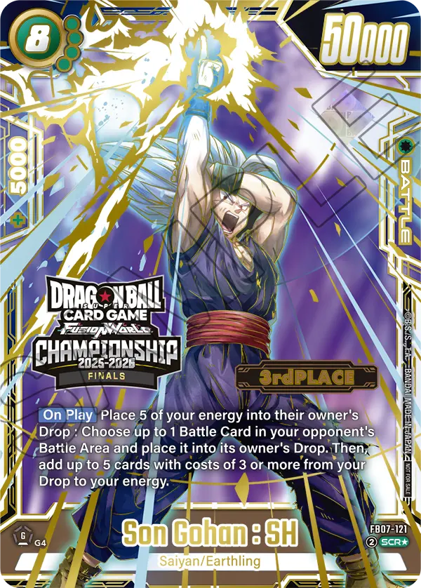 Son Gohan : SH FB07-121 Dragon Ball Fusion World card, Variant 5