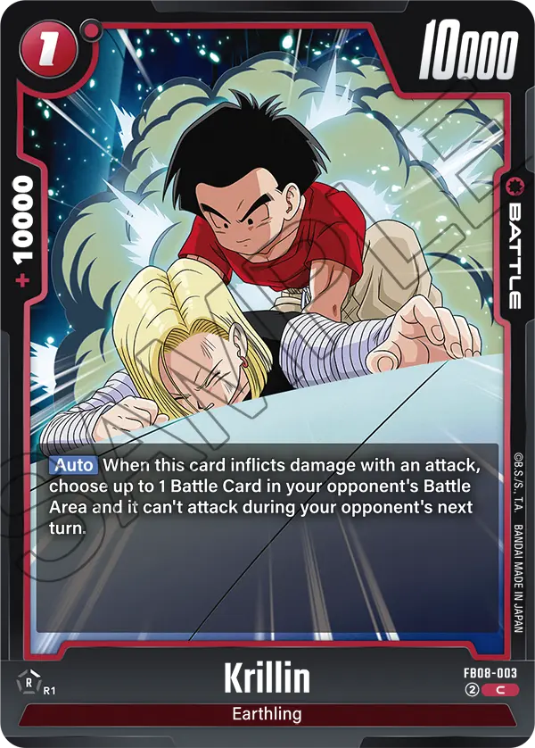 Krillin FB08-003 card