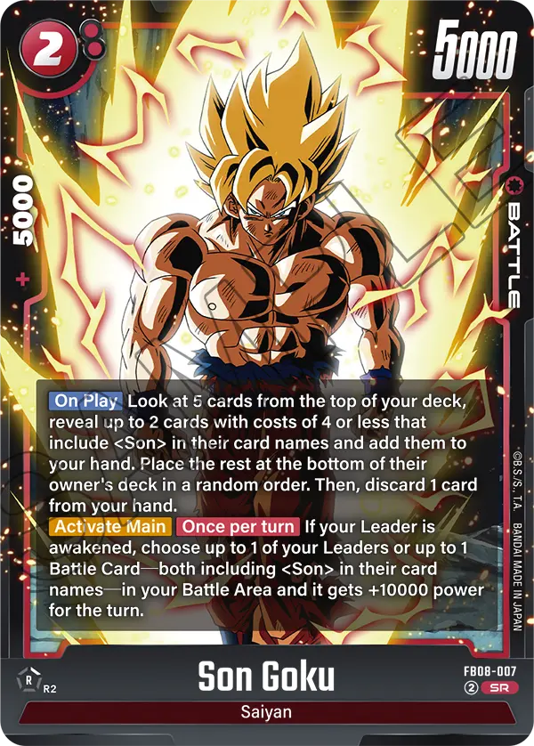Son Goku FB08-007 card