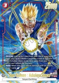 Son Gohan : Adolescence FB08-012 Dragon Ball Fusion World card, Alt Art