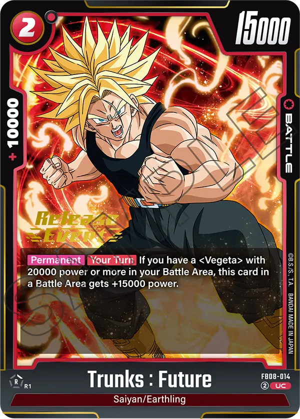 Trunks : Future FB08-014 Dragon Ball Fusion World card, Release Event