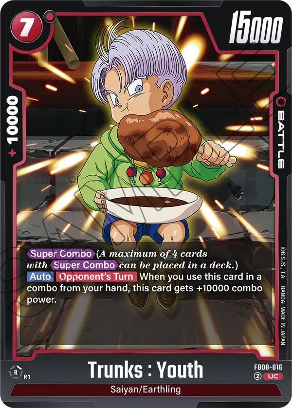 Trunks : Youth FB08-016 card