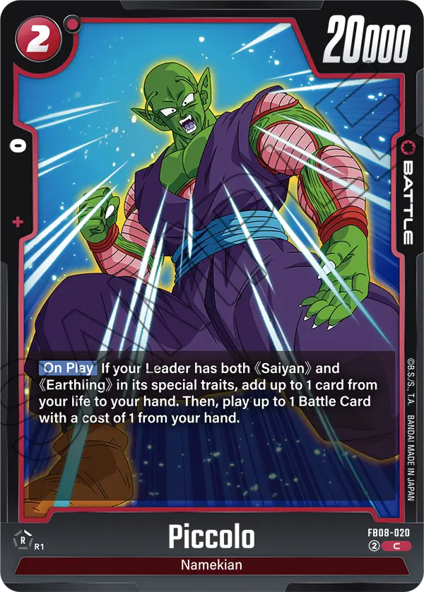 Piccolo FB08-020 card