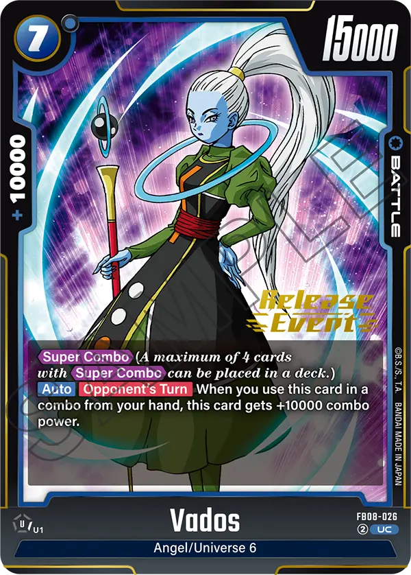 Vados FB08-026 Dragon Ball Fusion World card, Variant 2