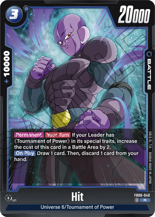 Hit FB08-040 Dragon Ball Fusion World card