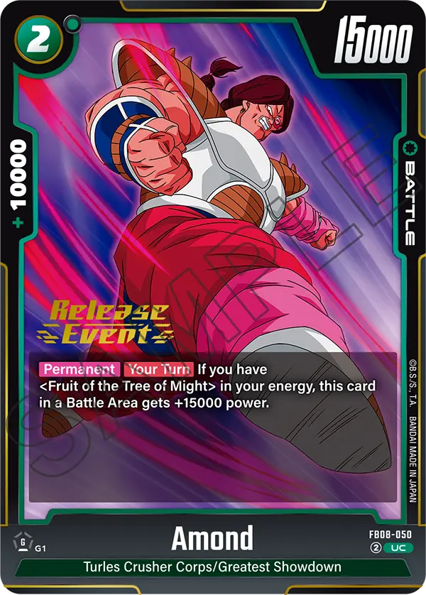 Amond FB08-050 Dragon Ball Fusion World card, Release Event