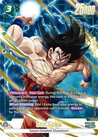 Son Goku FB08-055 Dragon Ball Fusion World card, Alt Art