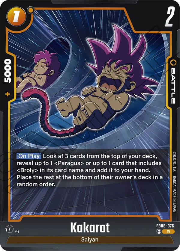 Kakarot FB08-076 card