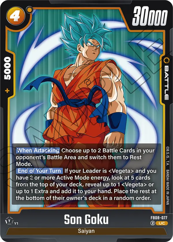 Son Goku FB08-077 card